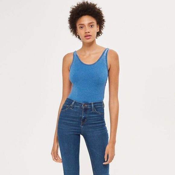 (3/$15) topshop • washed jersey bodysuit - Picture 4 of 9